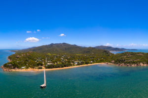 Magnetic Island - Panorama of Picnic Bay on a clear day – luxury short breaks on a private aircraft