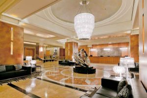 Perth - Duxton Hotel lobby - luxury short breaks on private aircraft