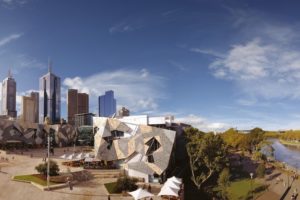 Melbourne - View of Federation Square and the Yarra River - luxury short break
