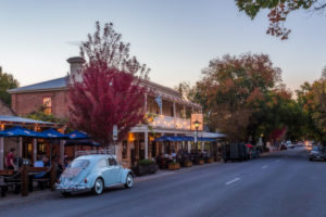 Hahndorf - old town buildings on a quiet evening - luxury solo tours