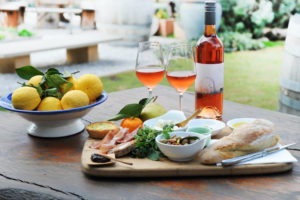 Mudgee - Lowe Food Platter made of local and organic produce accompanied by Lowe wine at Lowe Wines - Bill Peach Journeys