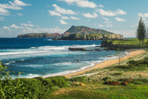 Norfolk Island - Farmland coming down to beach - - Luxury Short Break