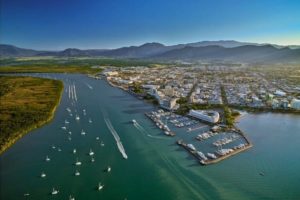 Cairns - Aerial view of the Shangri La The Marina Cairns - Luxury short break