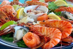 Rottnest Island - gourmet seafood platter - Luxury short breaks Western Australia
