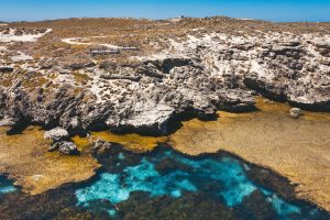 Rottnest Island - Rocky landscape of the island - Luxury short breaks Western Australia